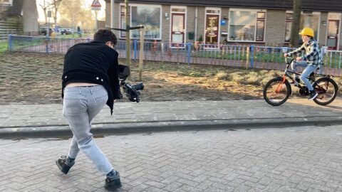 Behind the scenes - opnames van de wervingsvideo