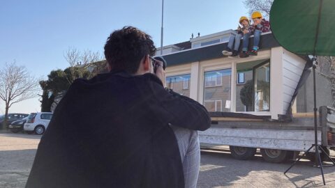 Behind the scenes - opnames van de wervingsvideo