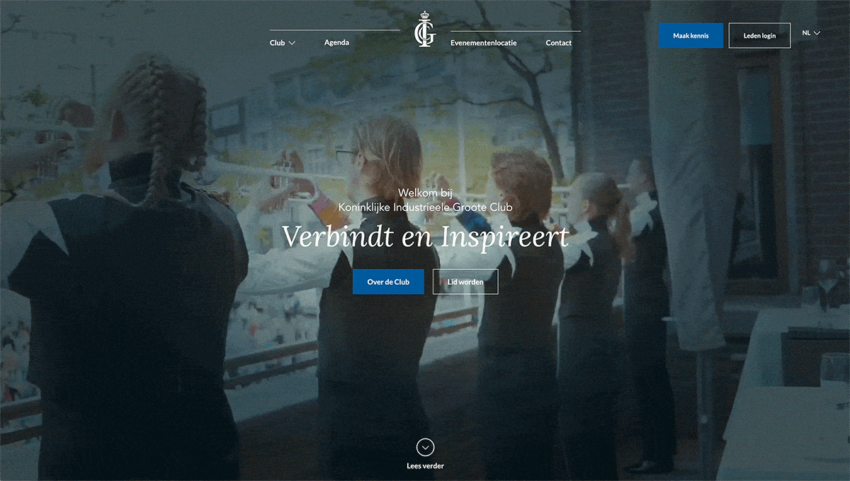 Merkvideo voor op de homepage van de website