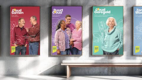out of home campagne voor een wopningcorporatie voor senioren - Woonzorg Nederland