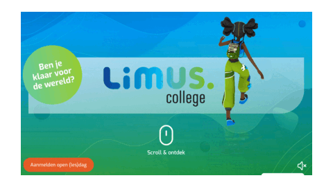 Homepage website met vernieuwd webdesign